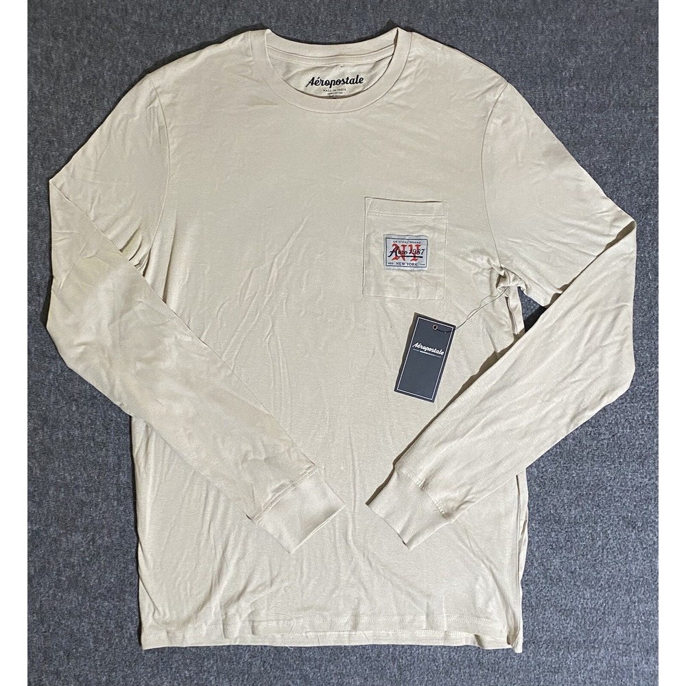 Aeropostale Long Sleeve Light Beige  Size L